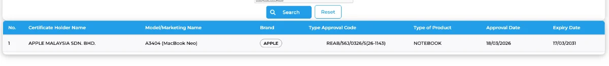 MacBook Neo Melepasi SIRIM - Bakal Dijual Tidak Lama Lagi