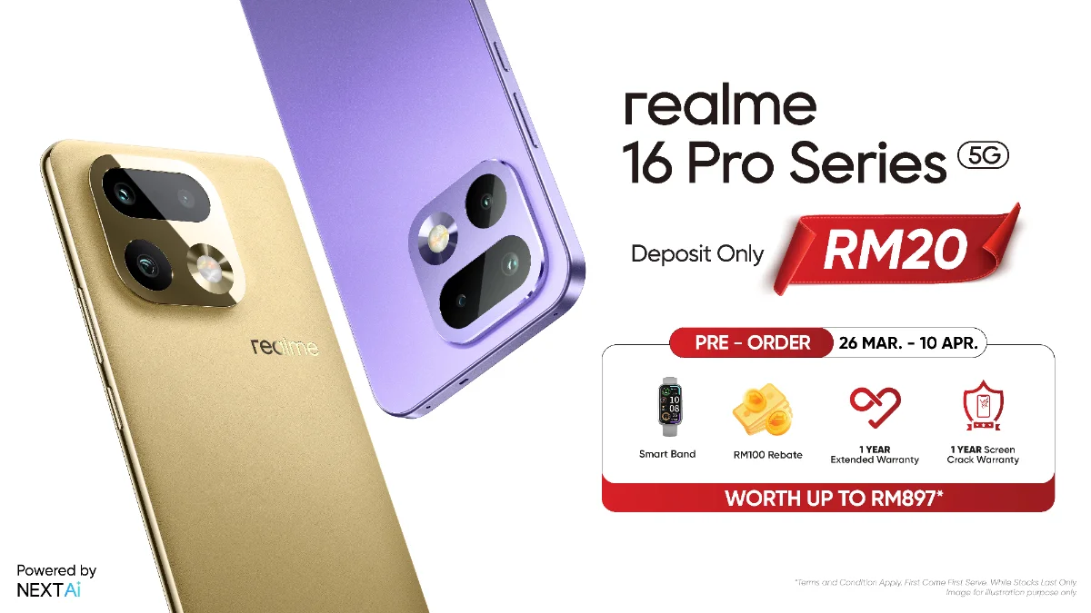 realme 16 Pro Series Diperkenalkan dengan Kamera 200MP dan Reka Bentuk Naoto Fukasawa