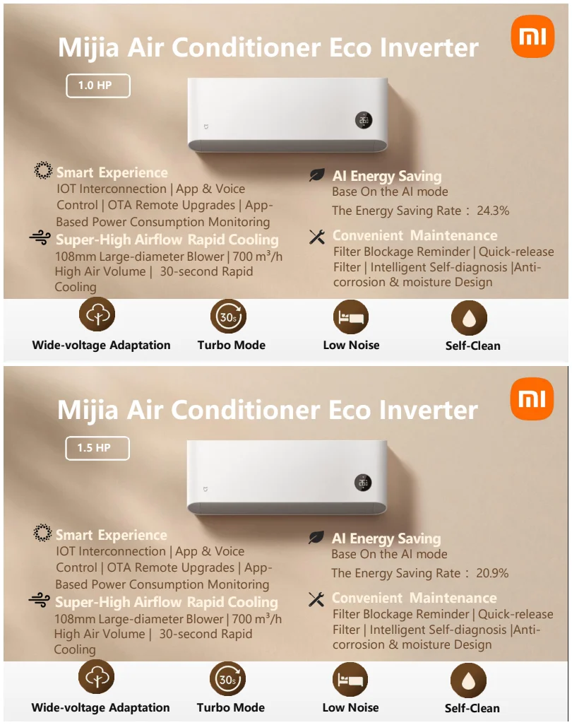 Mijia Air Conditioner Eco Inverter Tiba di Malaysia dari RM1,299