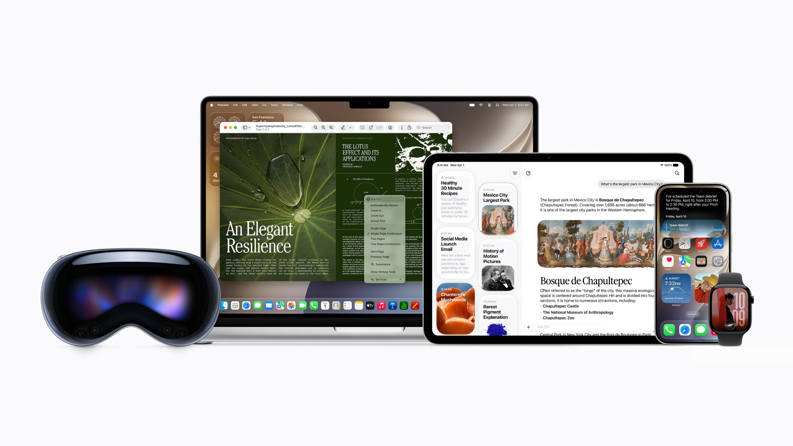 Siri AI merentas ekosistem Apple