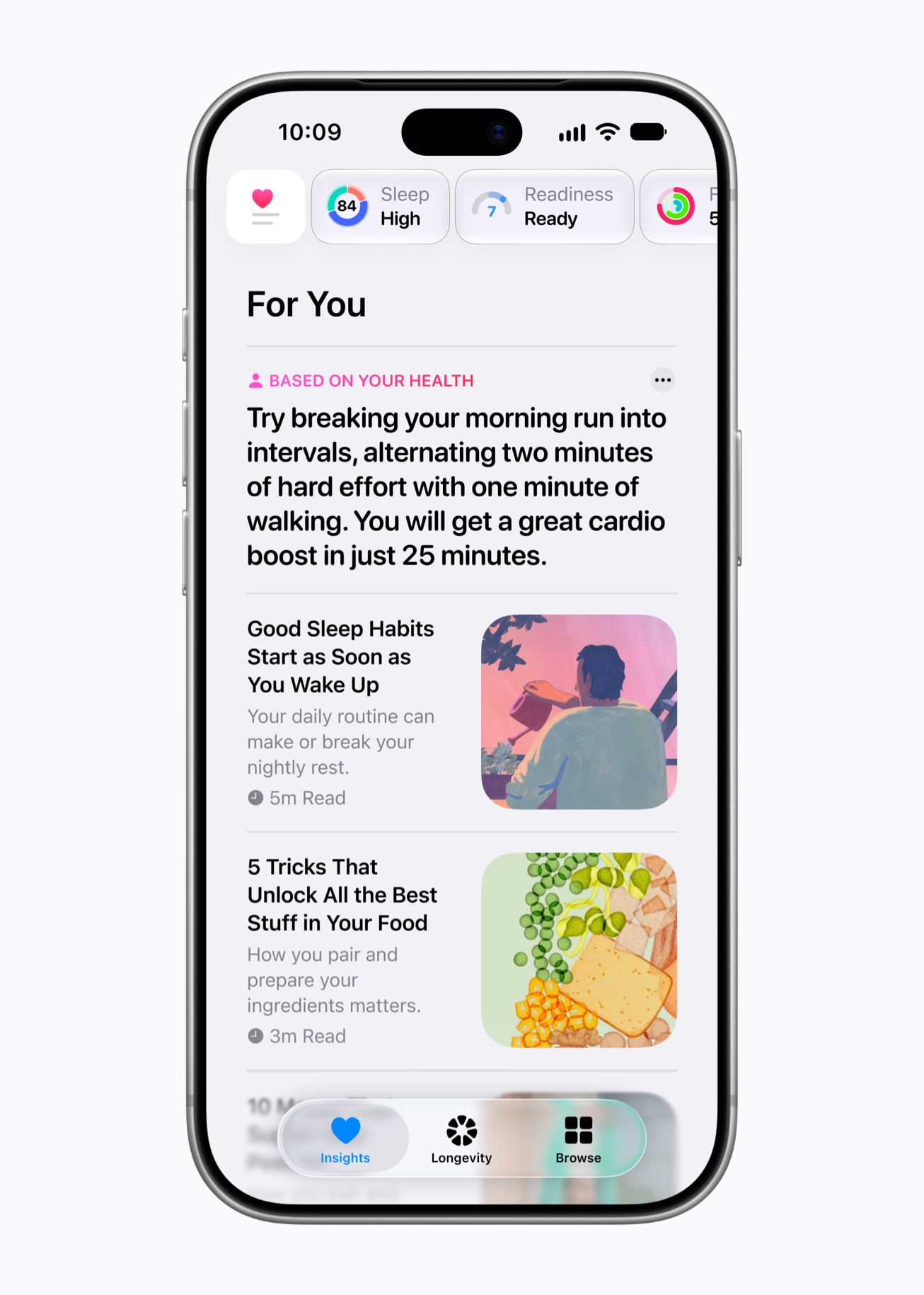 Aplikasi Health For You pada iPhone 18 Pro