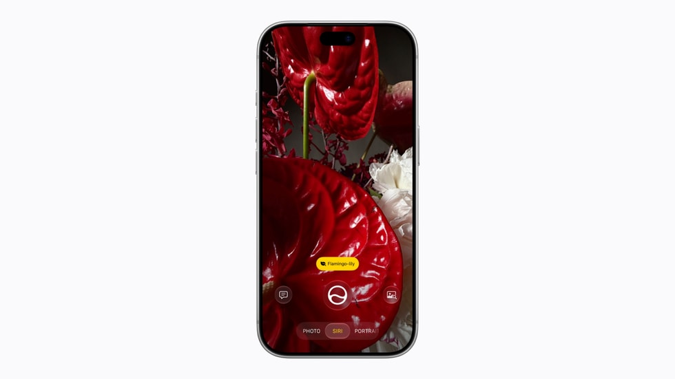 Paparan Siri AI dalam kamera iOS 27