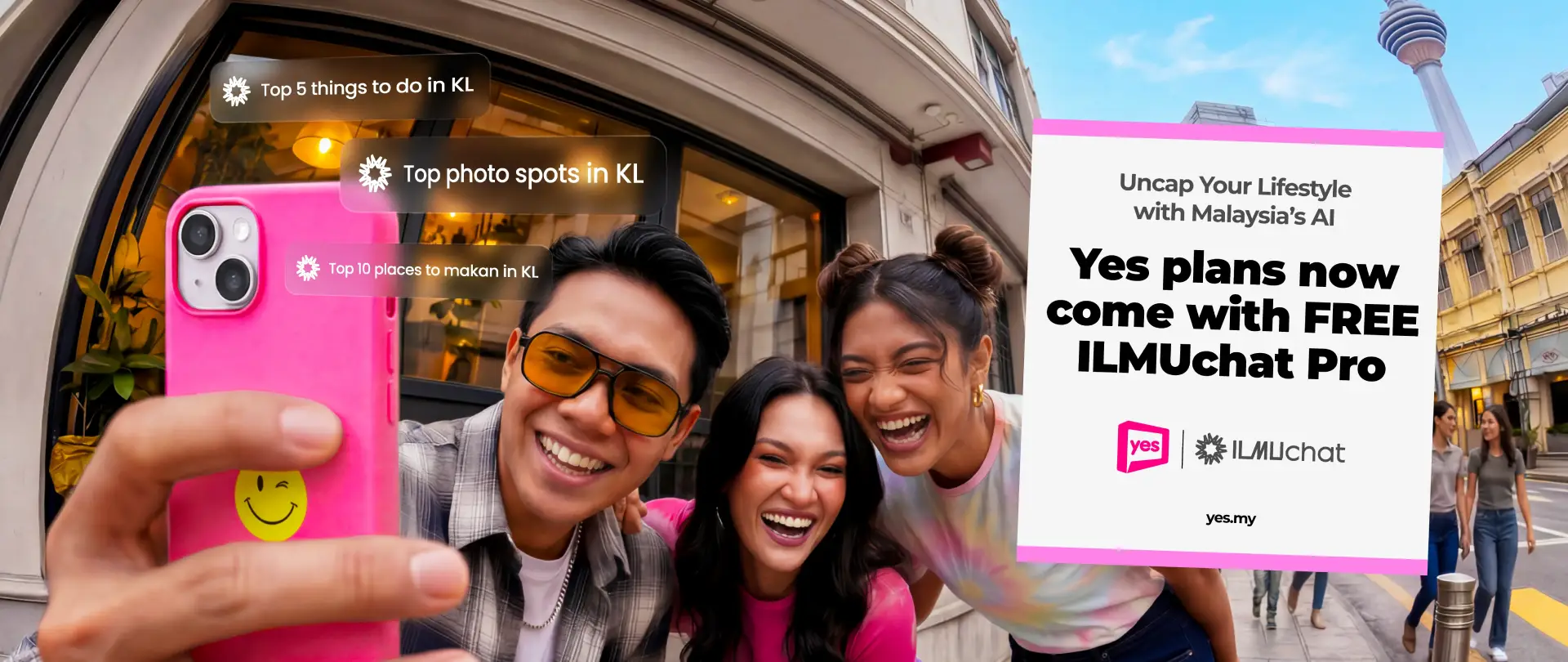 Visual rasmi Yes untuk ILMUchat Pro yang disertakan dalam pelan AI 30