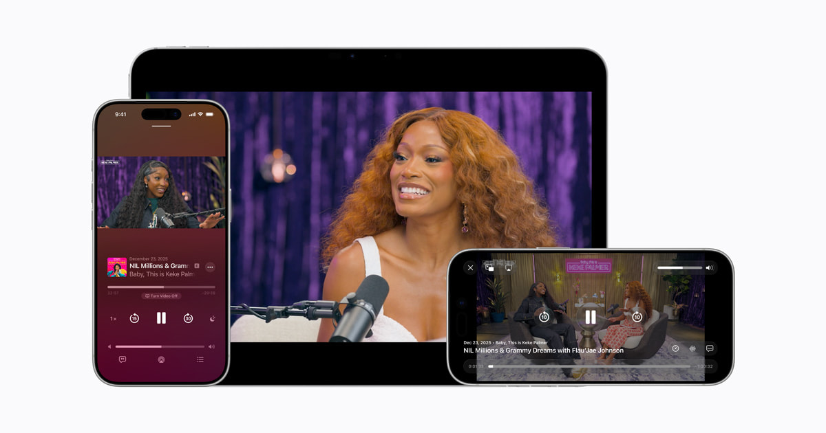 Apple Podcasts tambah podcast video HLS, boleh beralih antara menonton dan mendengar