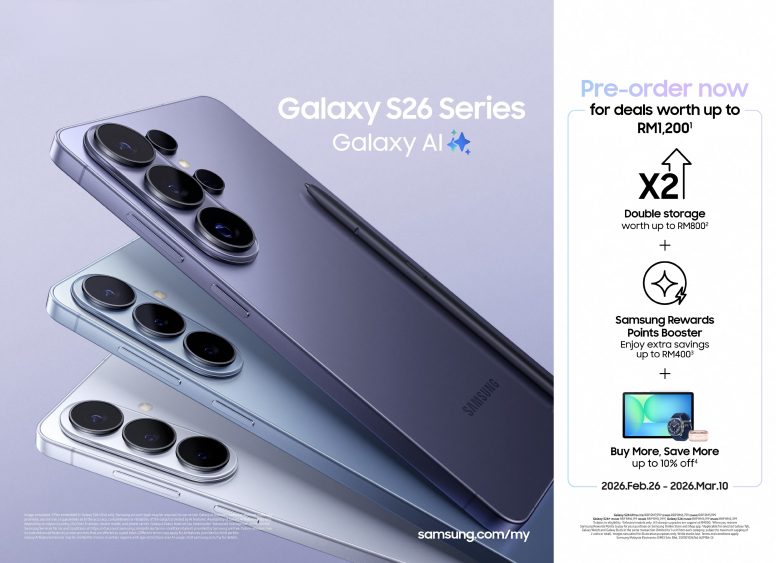 Imej prapesanan Samsung Galaxy S26 Series di Malaysia