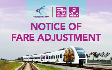 Notis pelarasan tambang KLIA Ekspres dan KLIA Transit