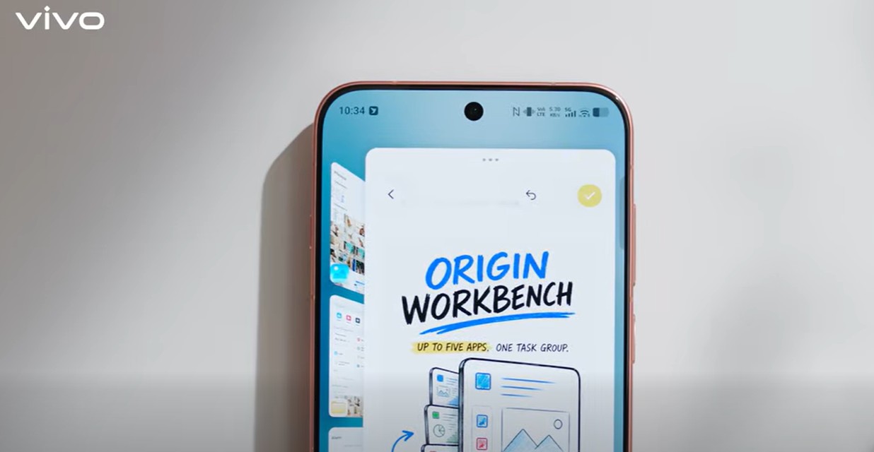Paparan rasmi Origin Workbench dalam OriginOS 7