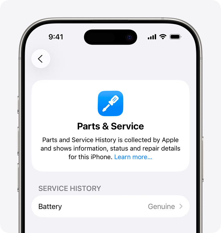 Sejarah servis iPhone menunjukkan penggantian bateri