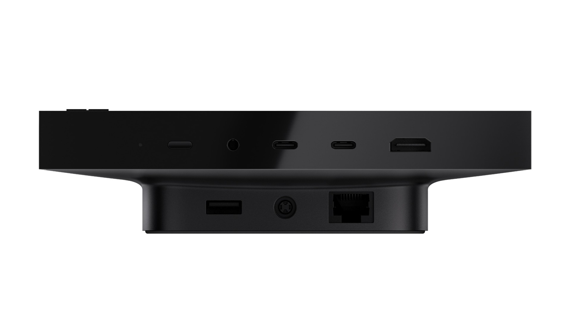Bahagian port Surface RTX Spark Dev Box: USB-C, HDMI, USB-A dan Ethernet.