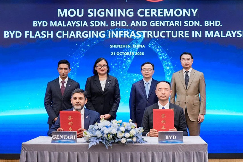 Gentari Dan BYD Malaysia Meterai MoU Bawa Pengecasan Flash 1.5MW Ke Malaysia — 400km Dalam 5 Minit