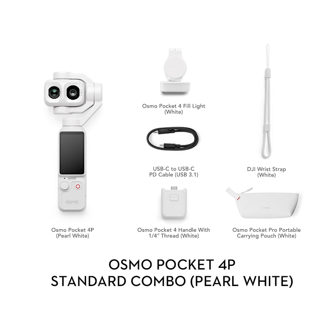 DJI Osmo Pocket 4P Pearl White Kini Di Malaysia — RM2,419