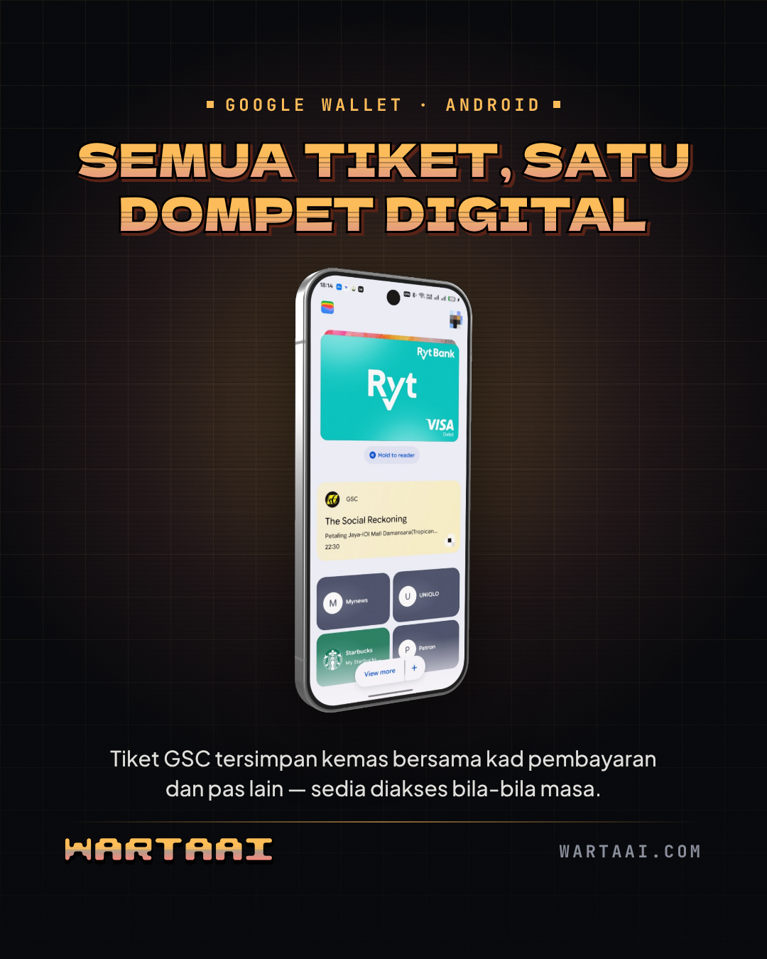 Tiket GSC dalam Google Wallet