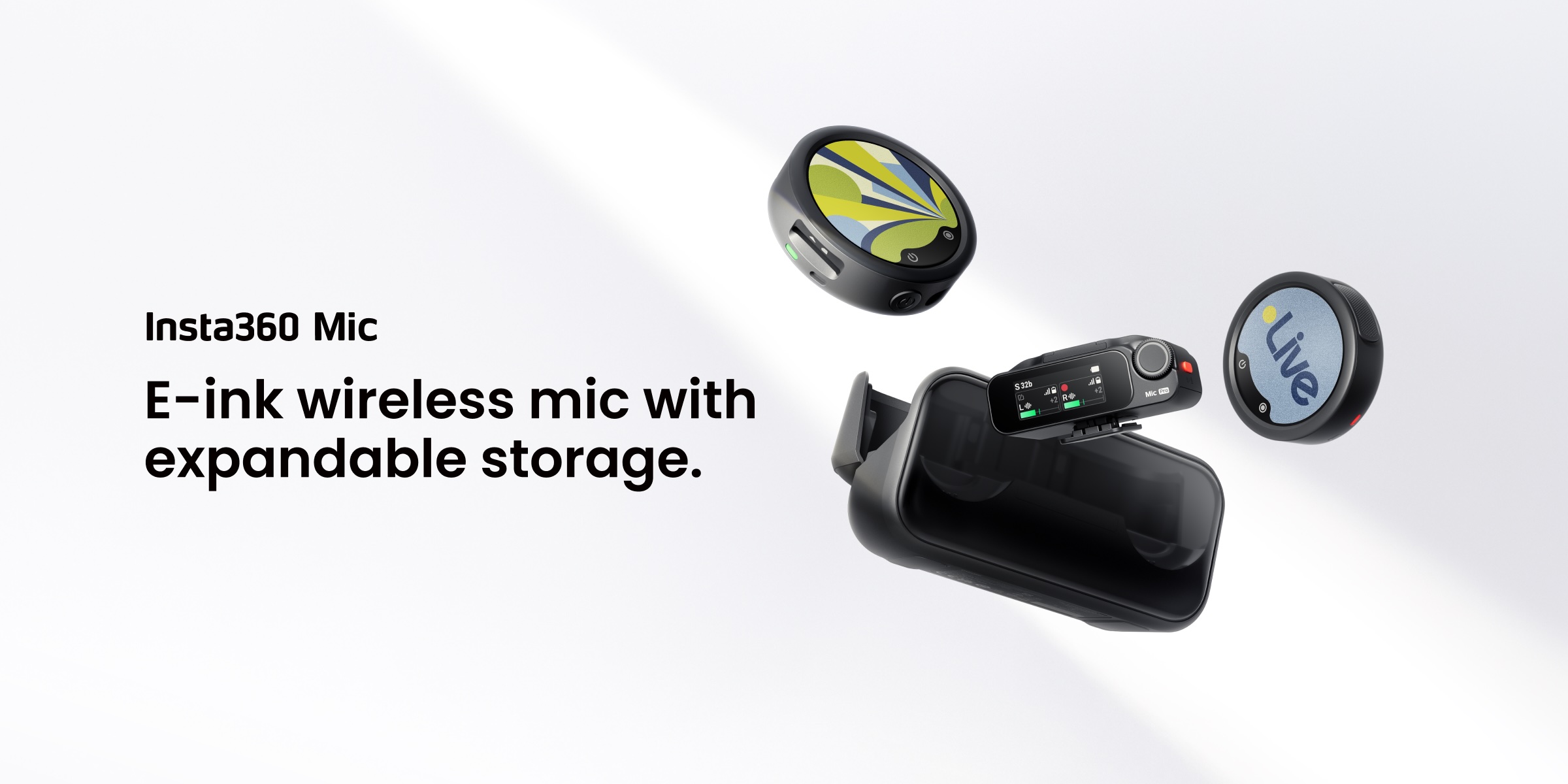 Insta360 Mic Dilancarkan — Mikrofon Nirwayar Dengan Skrin E-Ink Boleh Ubah Suai Dan Rakaman 32-Bit Float