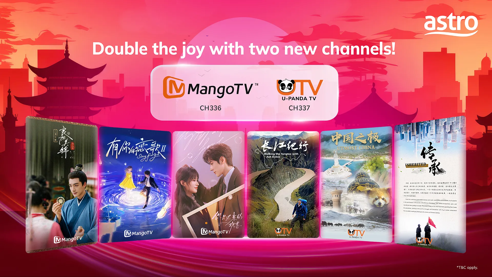Visual rasmi Mango TV dan U Panda TV di Astro
