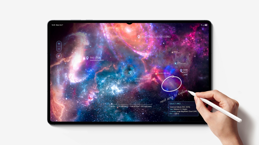 Paparan Galaxy Tab S12 dalam visual pelancaran Samsung